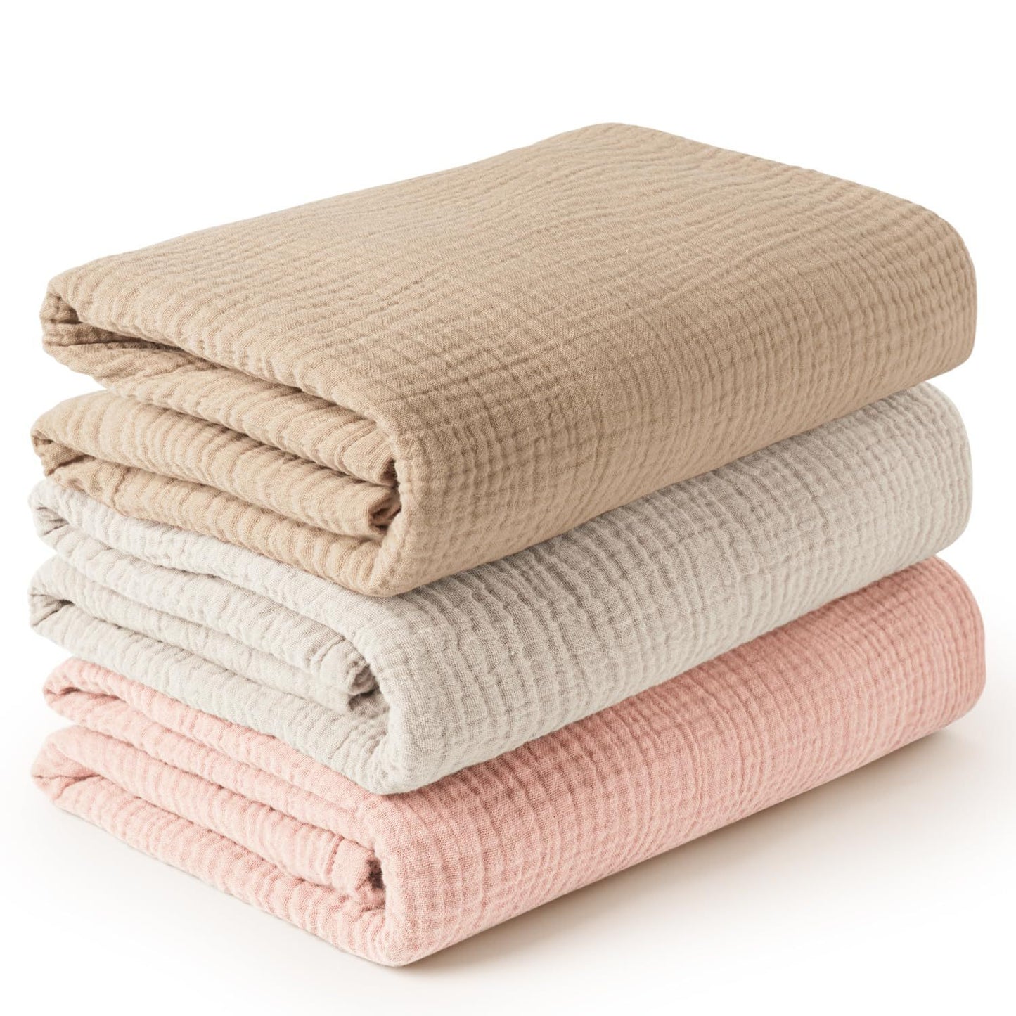 Wraparound Cloth Gauze Scarf Three-piece Set Baby Wrapping Blanket