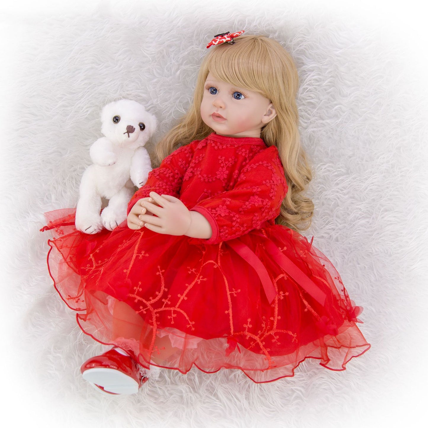 24 Inch Rebirth Doll Cloth Body Simulation Baby