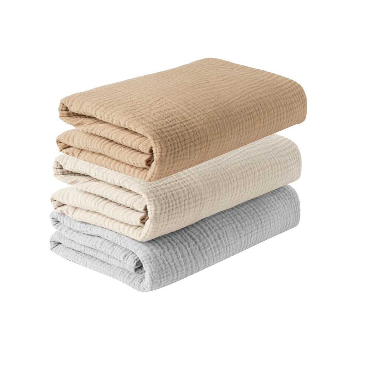 Wraparound Cloth Gauze Scarf Three-piece Set Baby Wrapping Blanket