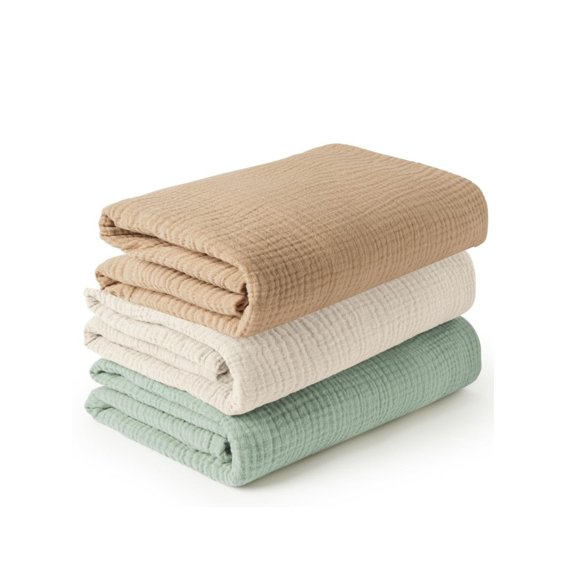 Wraparound Cloth Gauze Scarf Three-piece Set Baby Wrapping Blanket