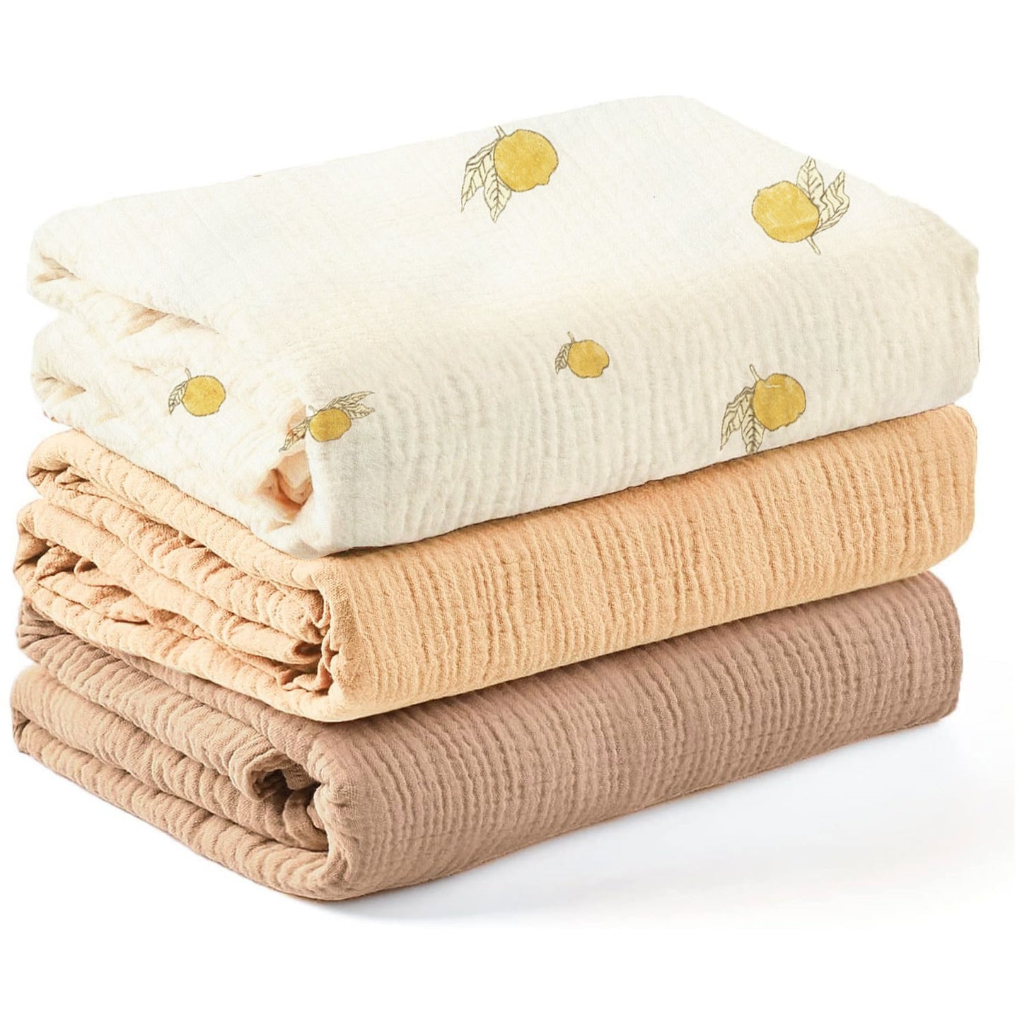 Wraparound Cloth Gauze Scarf Three-piece Set Baby Wrapping Blanket