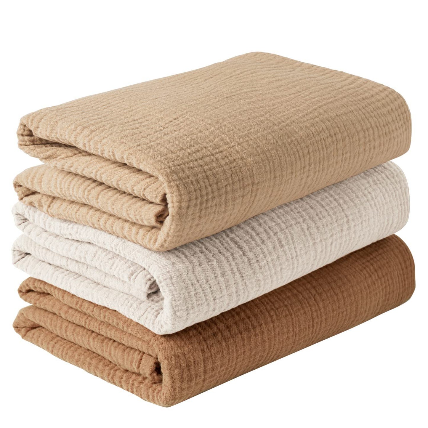 Wraparound Cloth Gauze Scarf Three-piece Set Baby Wrapping Blanket